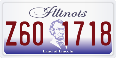 IL license plate Z601718