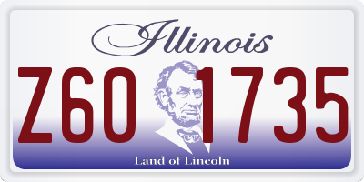 IL license plate Z601735