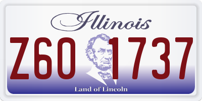 IL license plate Z601737