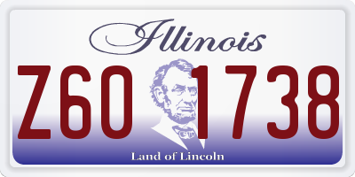 IL license plate Z601738