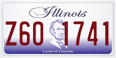 IL license plate Z601741