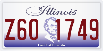 IL license plate Z601749