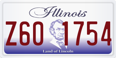 IL license plate Z601754