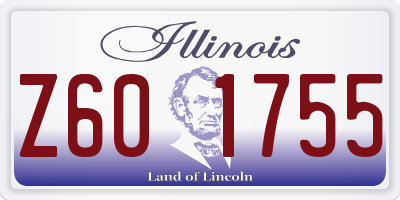IL license plate Z601755