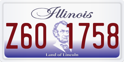 IL license plate Z601758