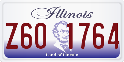 IL license plate Z601764