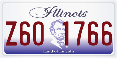 IL license plate Z601766