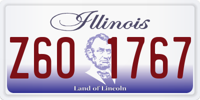 IL license plate Z601767