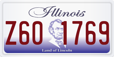 IL license plate Z601769