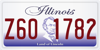 IL license plate Z601782