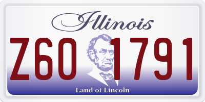 IL license plate Z601791