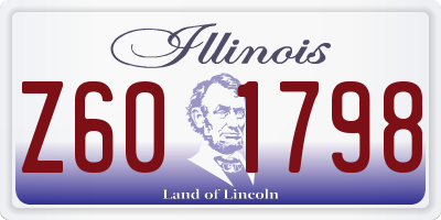 IL license plate Z601798