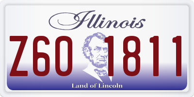 IL license plate Z601811