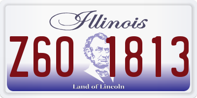 IL license plate Z601813