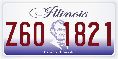 IL license plate Z601821