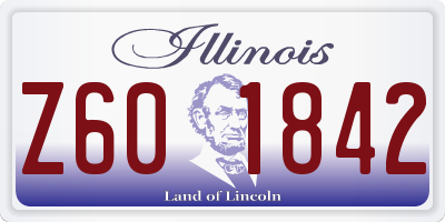 IL license plate Z601842