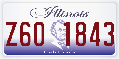 IL license plate Z601843