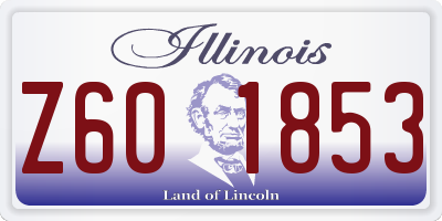 IL license plate Z601853