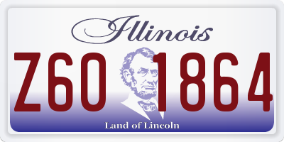 IL license plate Z601864