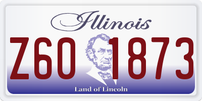 IL license plate Z601873