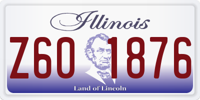 IL license plate Z601876