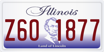 IL license plate Z601877