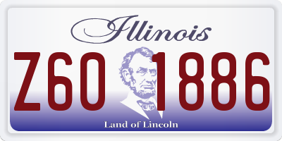 IL license plate Z601886