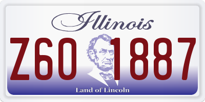 IL license plate Z601887