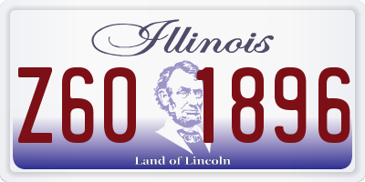IL license plate Z601896
