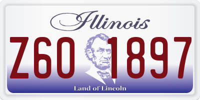 IL license plate Z601897