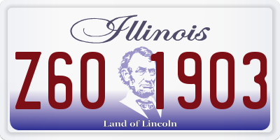 IL license plate Z601903