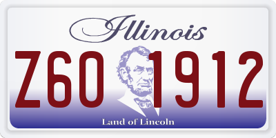 IL license plate Z601912