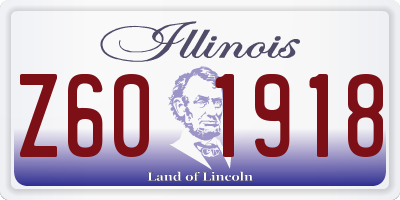 IL license plate Z601918