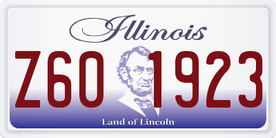 IL license plate Z601923
