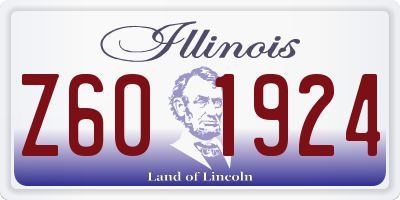 IL license plate Z601924