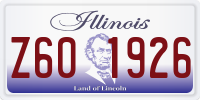 IL license plate Z601926