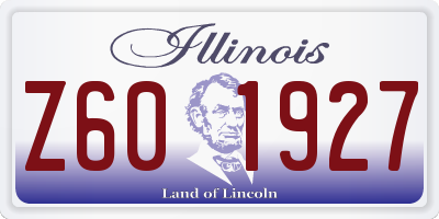 IL license plate Z601927