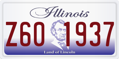 IL license plate Z601937