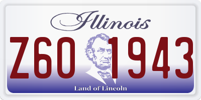 IL license plate Z601943