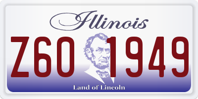 IL license plate Z601949