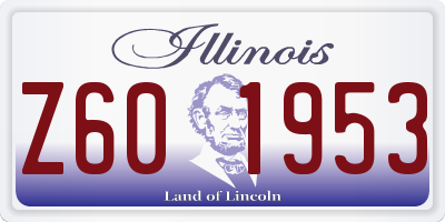 IL license plate Z601953