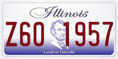 IL license plate Z601957