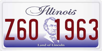 IL license plate Z601963
