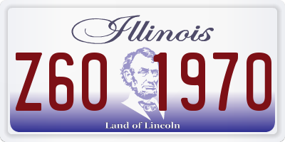 IL license plate Z601970