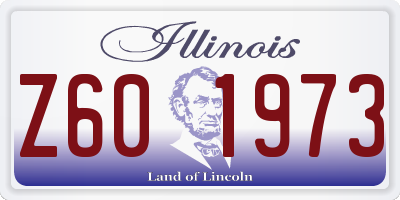 IL license plate Z601973