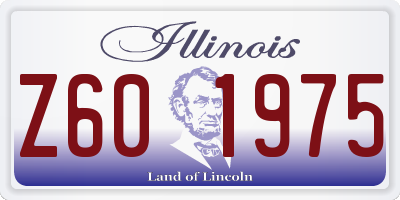 IL license plate Z601975