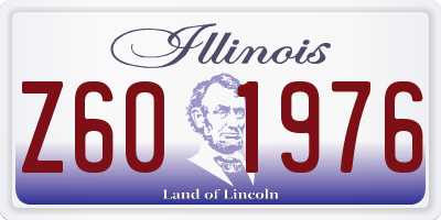 IL license plate Z601976