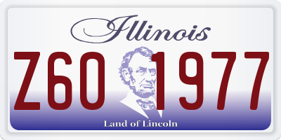 IL license plate Z601977