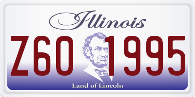 IL license plate Z601995