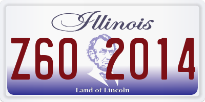 IL license plate Z602014
